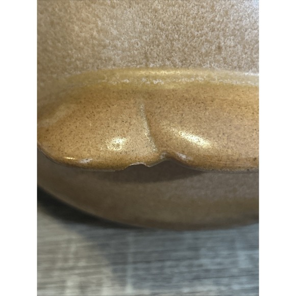 Vintage Frankoma Pottery Bean Pot With lid # 4W Plainsman Brown Casserole - Picture 12 of 12